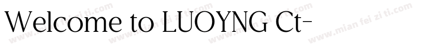 Welcome to LUOYNG Ct字体转换